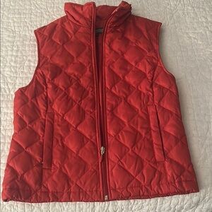 Kenneth Cole Reaction Women's Quilted Vest, size S, burnt orange